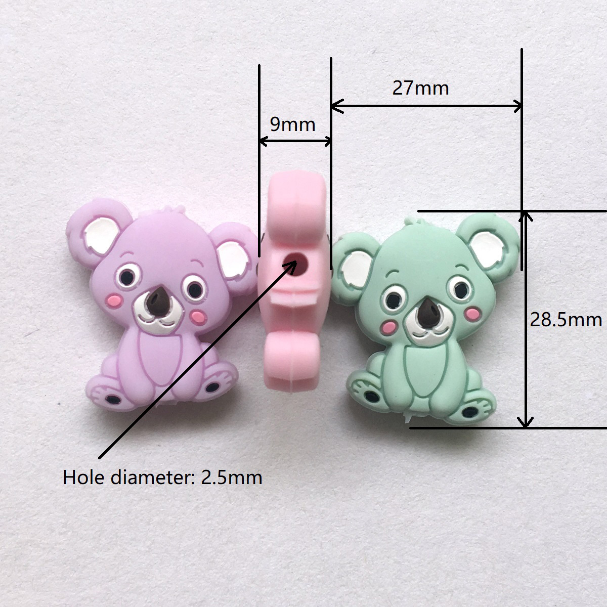 silicone koala beads