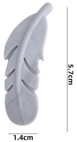 size of silicone feather beads