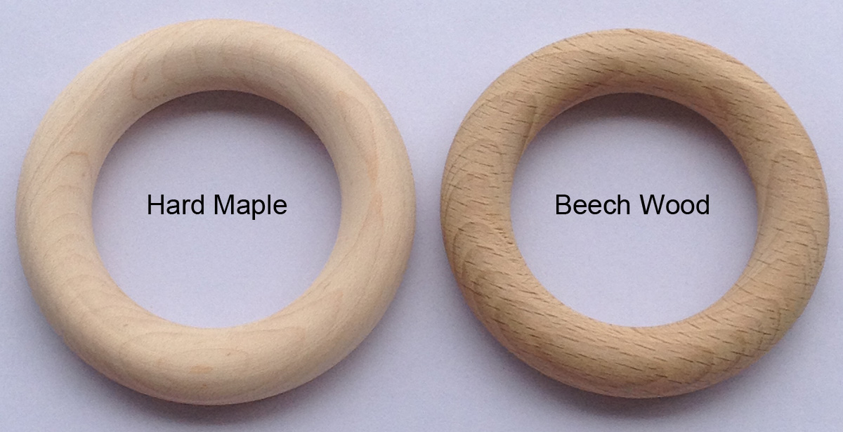 wood teething ring