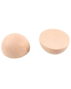 10pcs 50mm unfinished split wood balls