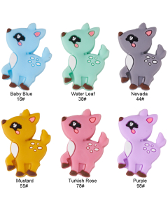 woodland deer silicone focal beads for DIY craft