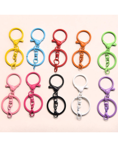 swivel lobster clasp keychain with a tiny lobster style clasp