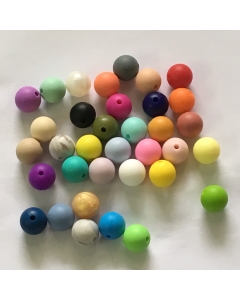 10pcs 12mm silicone round beads 100% food grade silicone beads baby teether beads silicone teething beads for necklace or pacifier clip