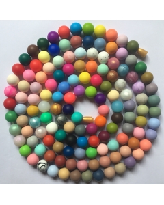100pcs 15mm round silicone beads bpa free baby teething beads 100% food grade silicone beads wholesale