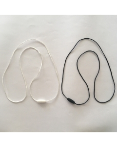 10pcs 2mm silk cord with plastic breakaway clasps
