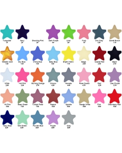 38mm five-pointed star silicone beads