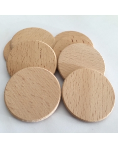 100pcs 50mm round wood slices