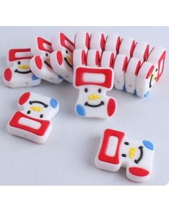 10pcs Christmas sock silicone beads bpa free baby teething beads 100% food grade silicone beads