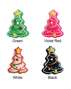 Christmas tree silicone focal beads