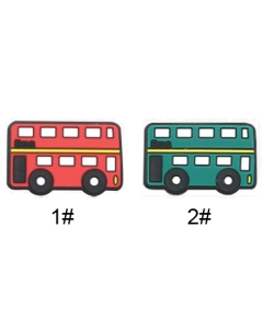 100pcs double-decker bus focal beads 100% food grade silicone beads