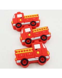 Fire Truck Silicone Beads