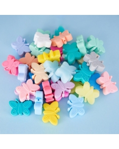 silicone butterfly beads