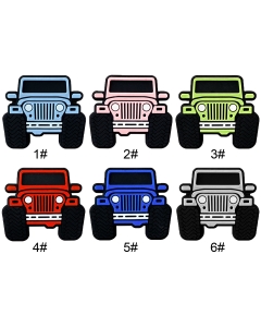 10pcs Front View SUV Car Silicone Beads Food Grade Silicone Focal Beads