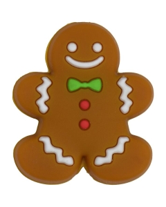 20pcs Gingerbread Man focal beads 100% food grade silicone beads
