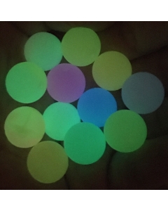 100pcs 12mm round silicone luminous beads fluorescent silicone round beads glow in the dark silicone beads