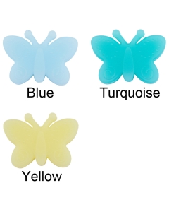 glow in the dark silicone butterfly beads
