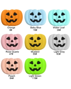 10pcs Halloween pumpkin silicone beads bpa free baby teething beads 100% food grade silicone beads