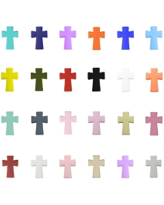 20pcs silicone cross beads 100% food grade silicone beads