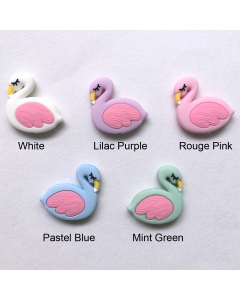1 piece Silicone Flamingo Bead Baby Chewable Flamingo Bird Silicone Bead for pacifier clip or soothing products