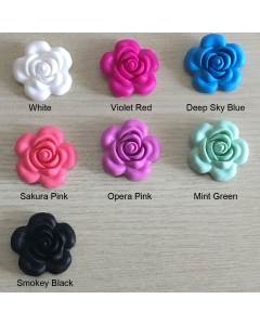 1 piece 40mm Silicone Flower Bead BPA Free Baby Safe Bead 100% Food Grade Flower Silicone Bead for teething necklace