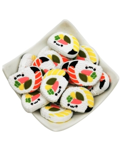 10pcs silicone sushi beads bpa free baby teething beads 100% food grade silicone beads