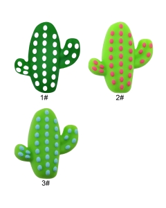spotted cactus silicone focal beads
