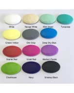 1 piece Flat Oval Silicone Bead BPA Free Baby Teething Chew Bead 100% Food Grade Silicone Bead for sale