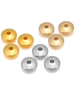 100pcs 10mm CCB Lentil Beads