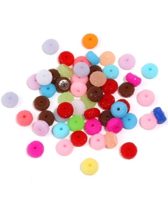 100pcs 12mm Acrylic Wheel Spacer Beads
