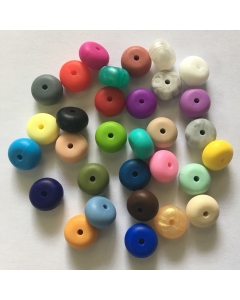 14mm silicone abacus beads