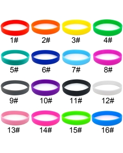100pcs 202mm perimeter silicone wristbands