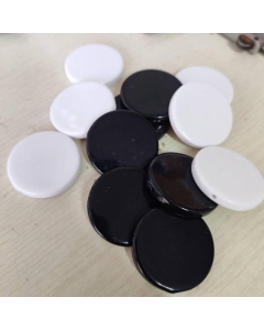 100pcs 32mm Flat Round Acrylic Beads