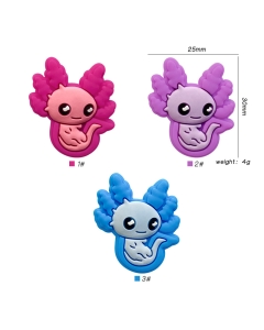 10pcs baby axolotl focal beads 100% food grade silicone beads