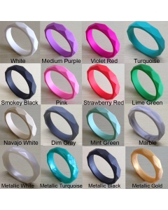 1 piece 100% Food Grade BPA Free Silicone Teething Bangle Non Toxic Safe Teether Baby Chewable Silicone Teething Bracelet for Mommy