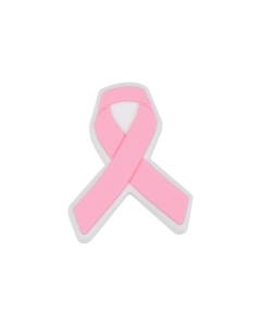 breast cancer awareness pink ribbon silicone focal beads for DIY craft
