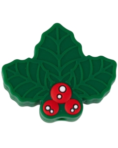 10pcs Christmas holly silicone beads 100% food grade silicone beads