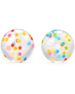 confetti 15mm round silicone beads
