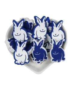 Easter Bunny silicone focal beads for DIY craft