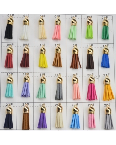 38mm faux suede leather tassel