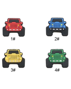 100pcs Front View SUV Car Focal Beads 100% Food Grade Silicone Beads