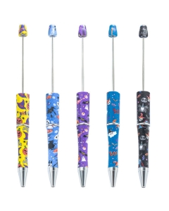 Halloween printed plastic beadable pens