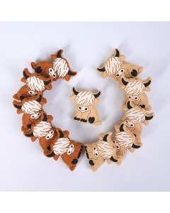 highland cow silicone focal beads for DIY craft