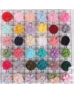 lace mesh pom-pom