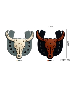 longhorn horseshoe silicone focal beads for DIY craft