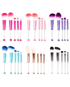 metal beadable makeup brushes