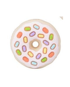 10pcs mini silicone donut beads bpa free baby teething beads 100% food grade silicone beads