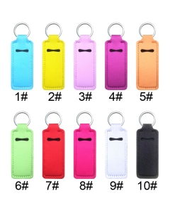 10pcs Neoprene Lipstick Holders for Keychain