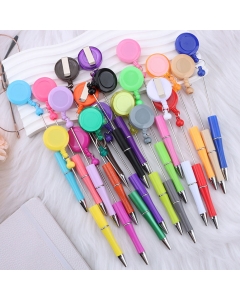 50pcs Plastic Beadable Pen Reels