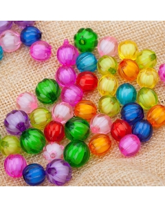 pumpkin shaped acrylic beads