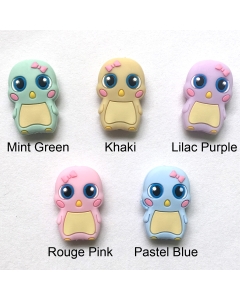 1 piece Silicone Duck Bead Baby Chewable Animal Bead Baby Teething Bead for Pacifier Clip or Soothing Products